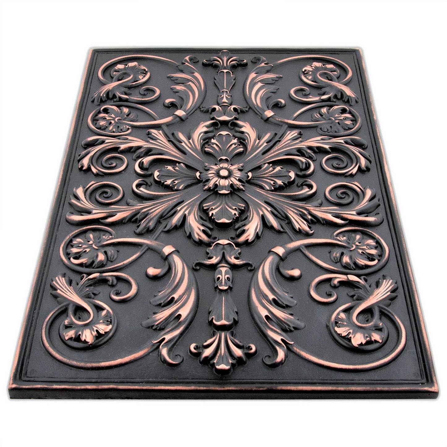 Backsplash Tile for Kitchen and Fireplace Royal 12" x 18" Metal Mural Oil Rubbed Bronze