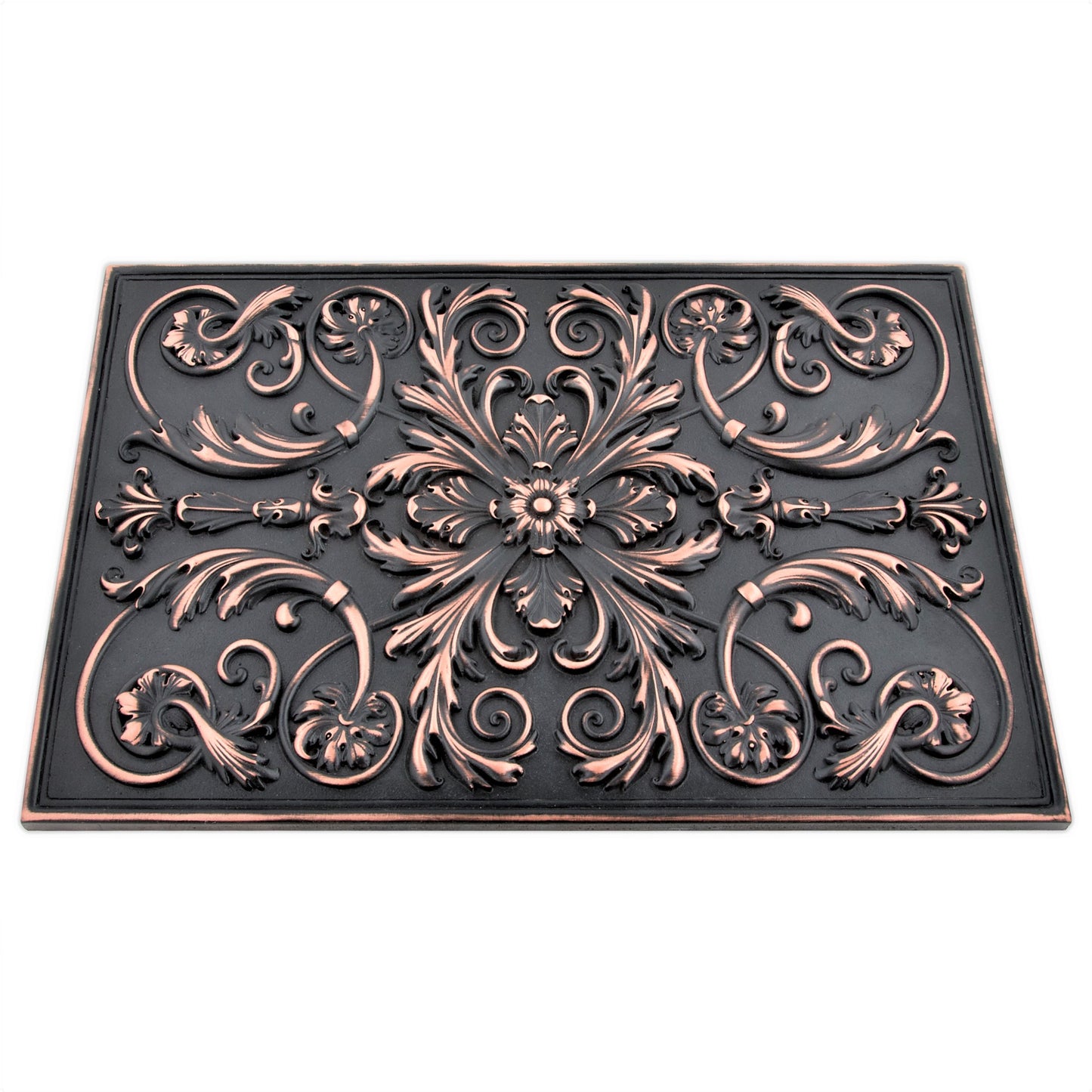 Backsplash Tile for Kitchen and Fireplace Royal 12" x 18" Metal Mural Oil Rubbed Bronze