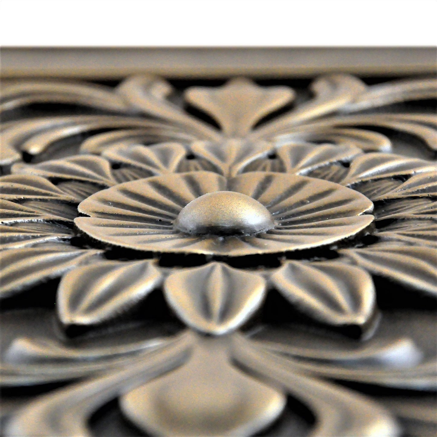 Backsplash Metal Mural Tile Hand Made Plaque Harmony 18"x24" Bronze