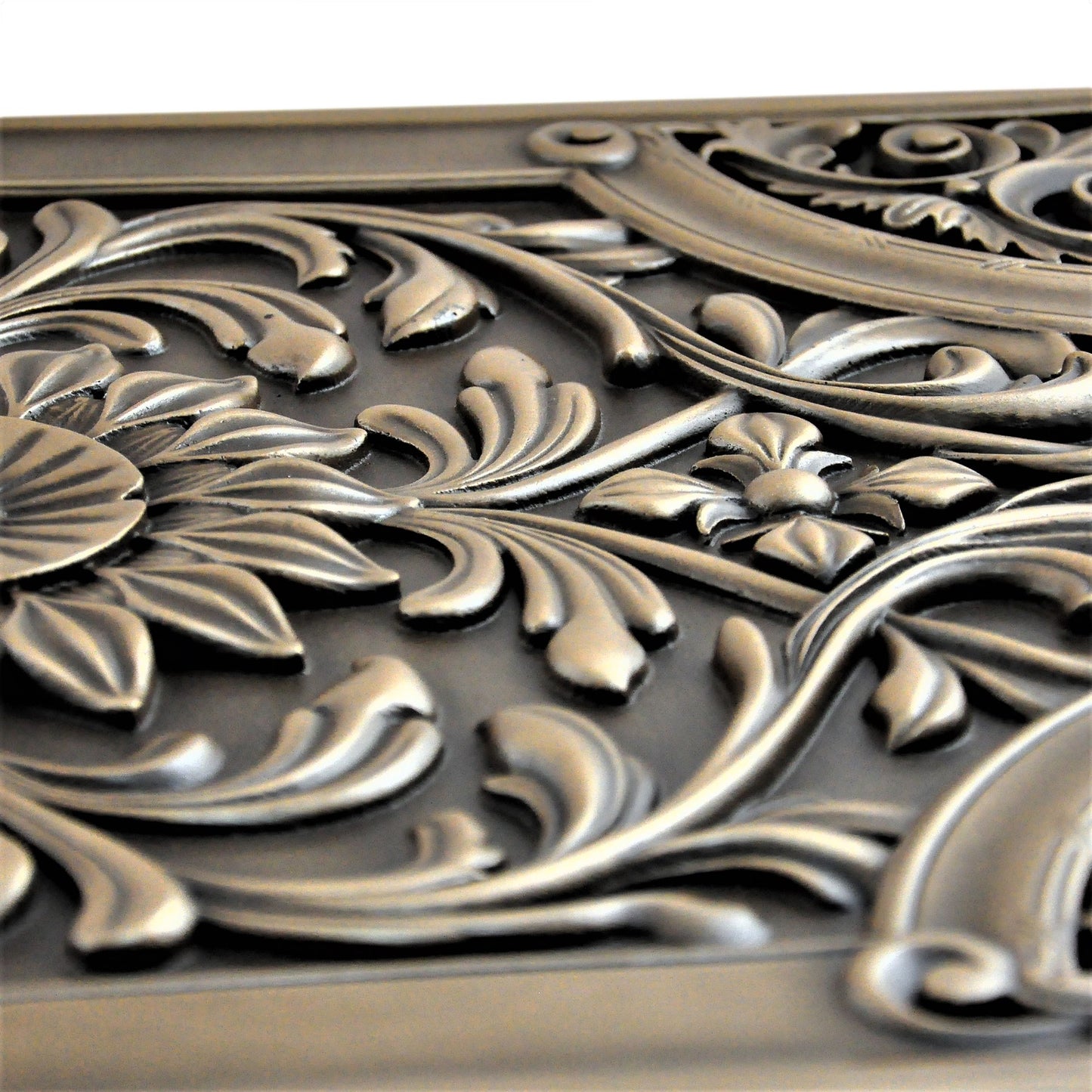 Backsplash Metal Mural Tile Hand Made Plaque Harmony 18"x24" Bronze