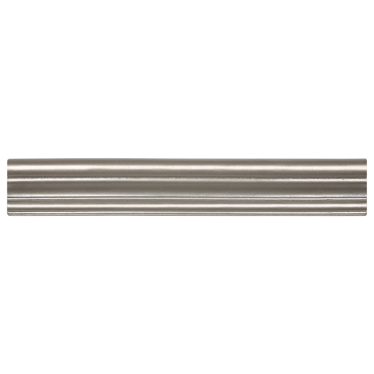 Trendy Metal Decorative Chair Rail Accent Tile Brushed Nickel 2"x12" ( 5 Linear Foot )