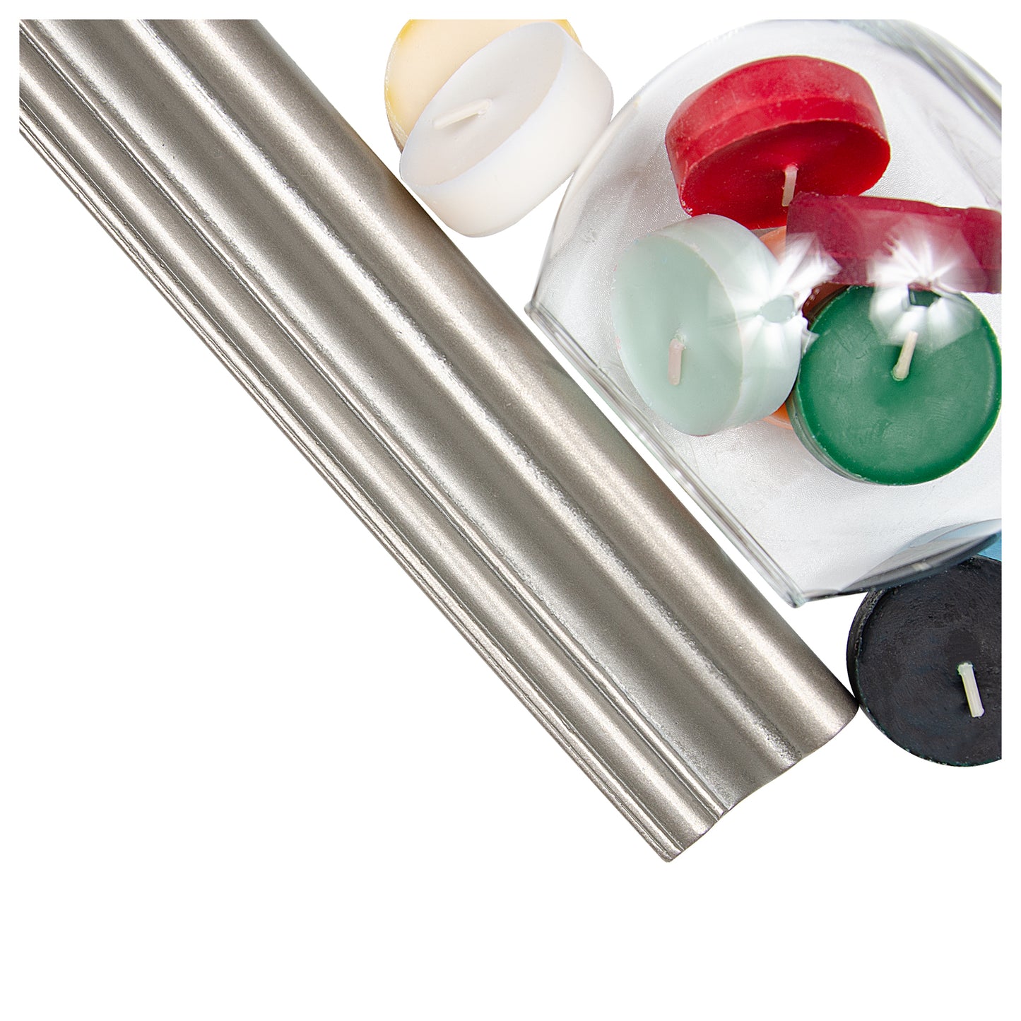 Trendy Metal Decorative Chair Rail Accent Tile Brushed Nickel 2"x12" ( 5 Linear Foot )