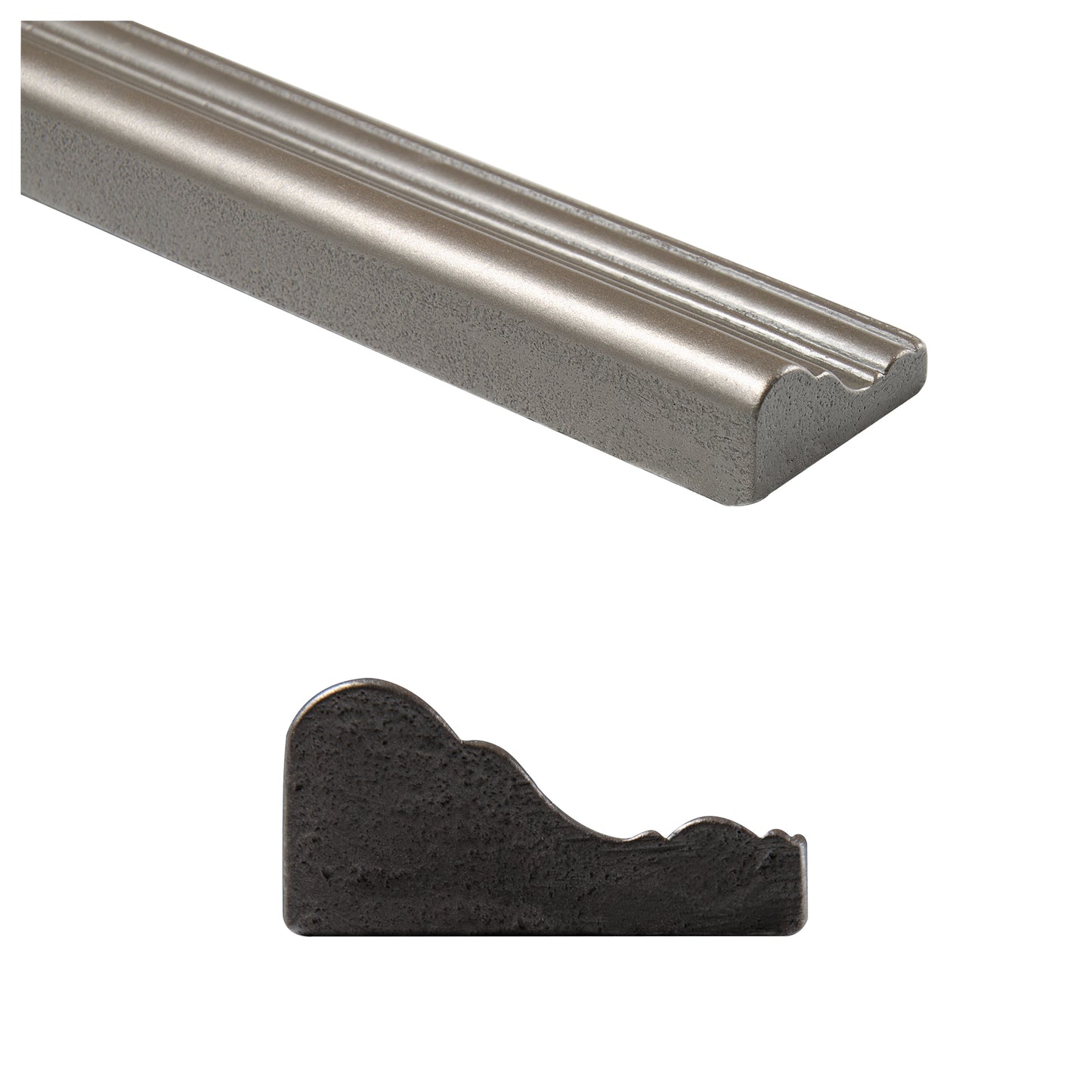 Trendy Metal Decorative Chair Rail Accent Tile Brushed Nickel 2"x12" ( 5 Linear Foot )