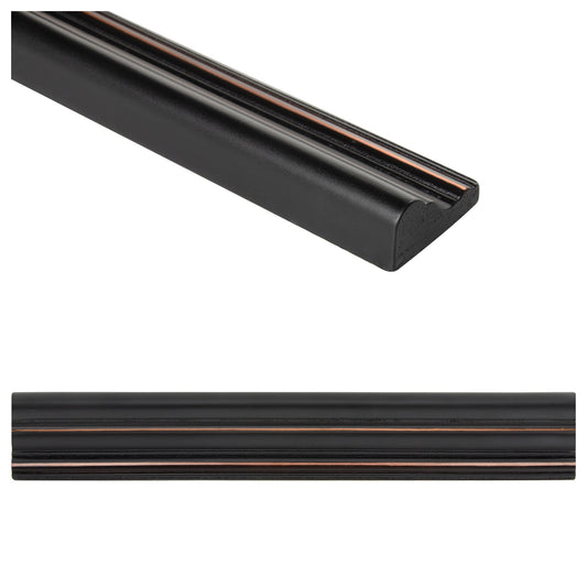 Trendy Metal Decorative Chair Rail Accent Tile Oil Rubbed Bronze 2"x12" ( 5 Linear Foot )