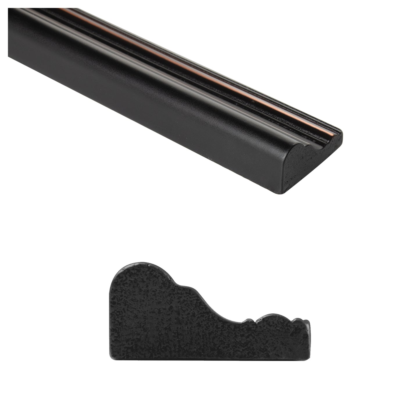 Trendy Metal Decorative Chair Rail Accent Tile Oil Rubbed Bronze 2"x12" ( 5 Linear Foot )