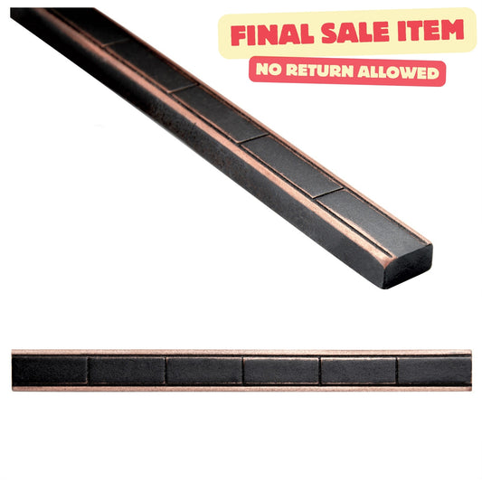 Trendy Contempo Pencil Liner Oil Rubbed Bronze 1/2 x 6 ( PACK OF 5 PIECE )