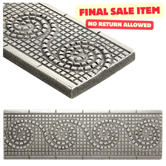 Wave Border Tile Trim Nickel 2x6 ( PACK OF 5 PIECE )
