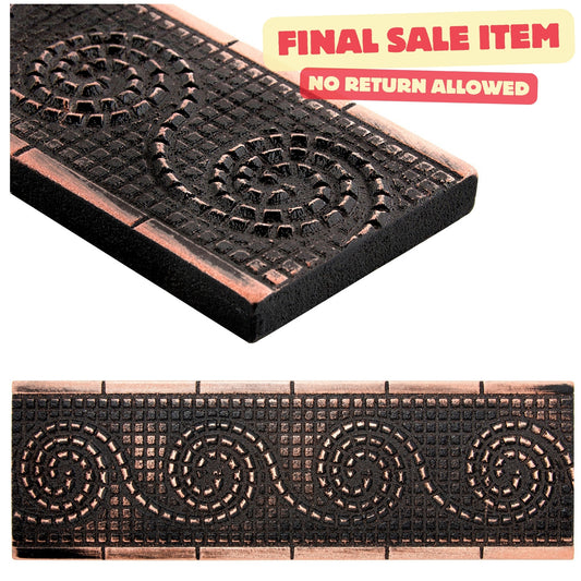 Wave Border Tile Trim Oil Rubbed Bronze 2x6 ( PACK OF 5 PIECE )