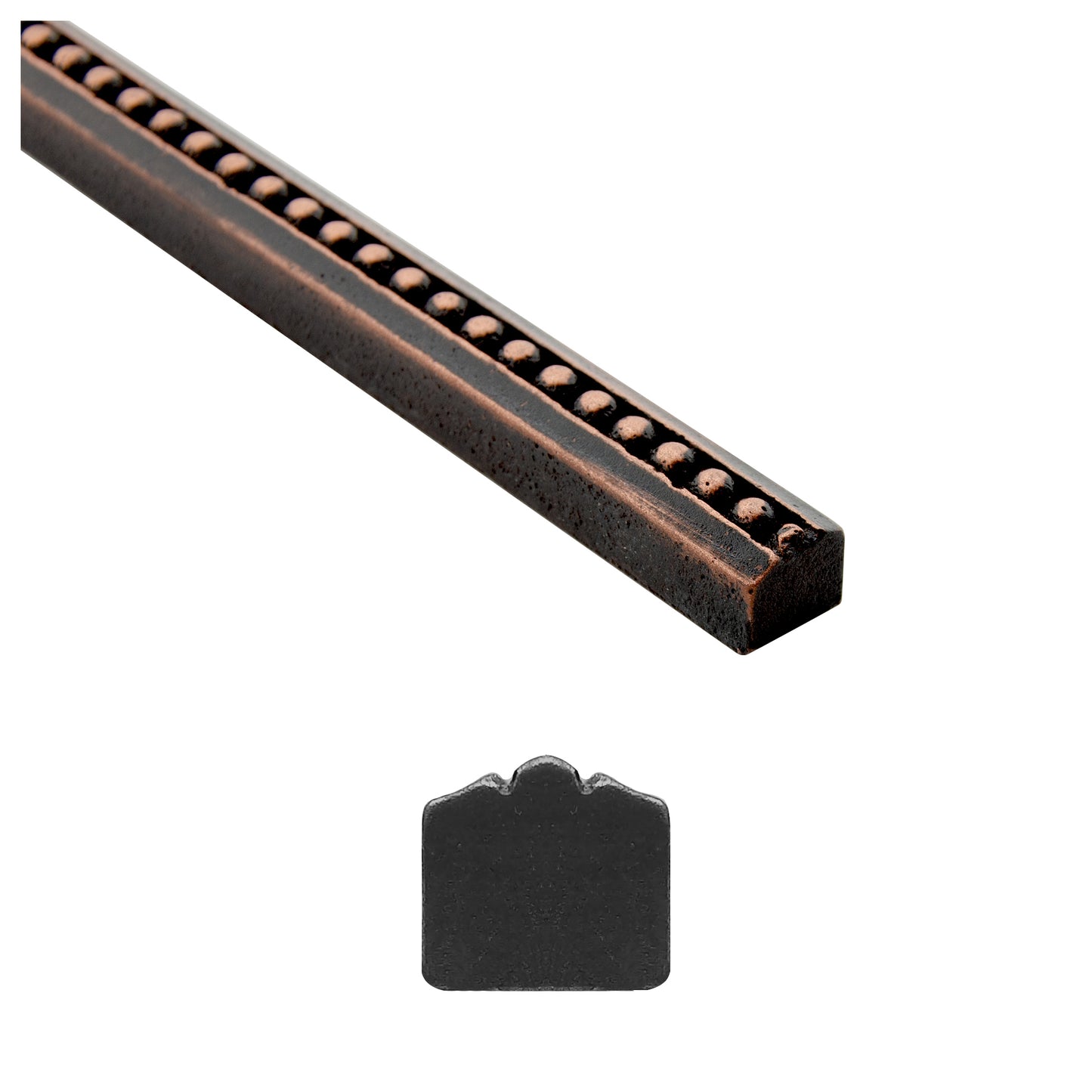 Droplet Metal  Border Liner Tile Oil Rubbed Bronze 9/16 x 12 ( PACK OF 5 PIECE)