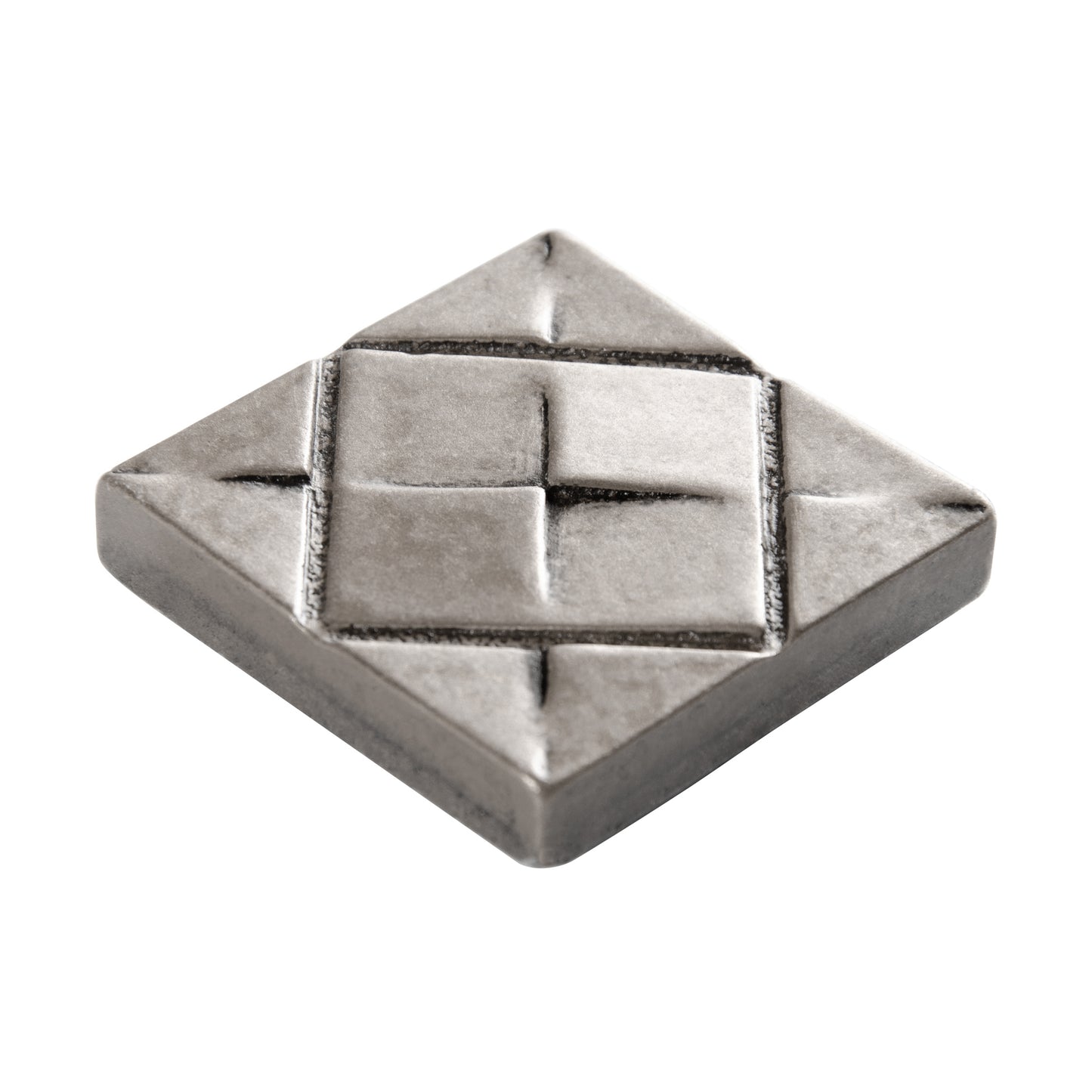 Origami Decorative Metal Insert Tile Brushed Nickel 4x4  ( PACK OF 4 PIECES)