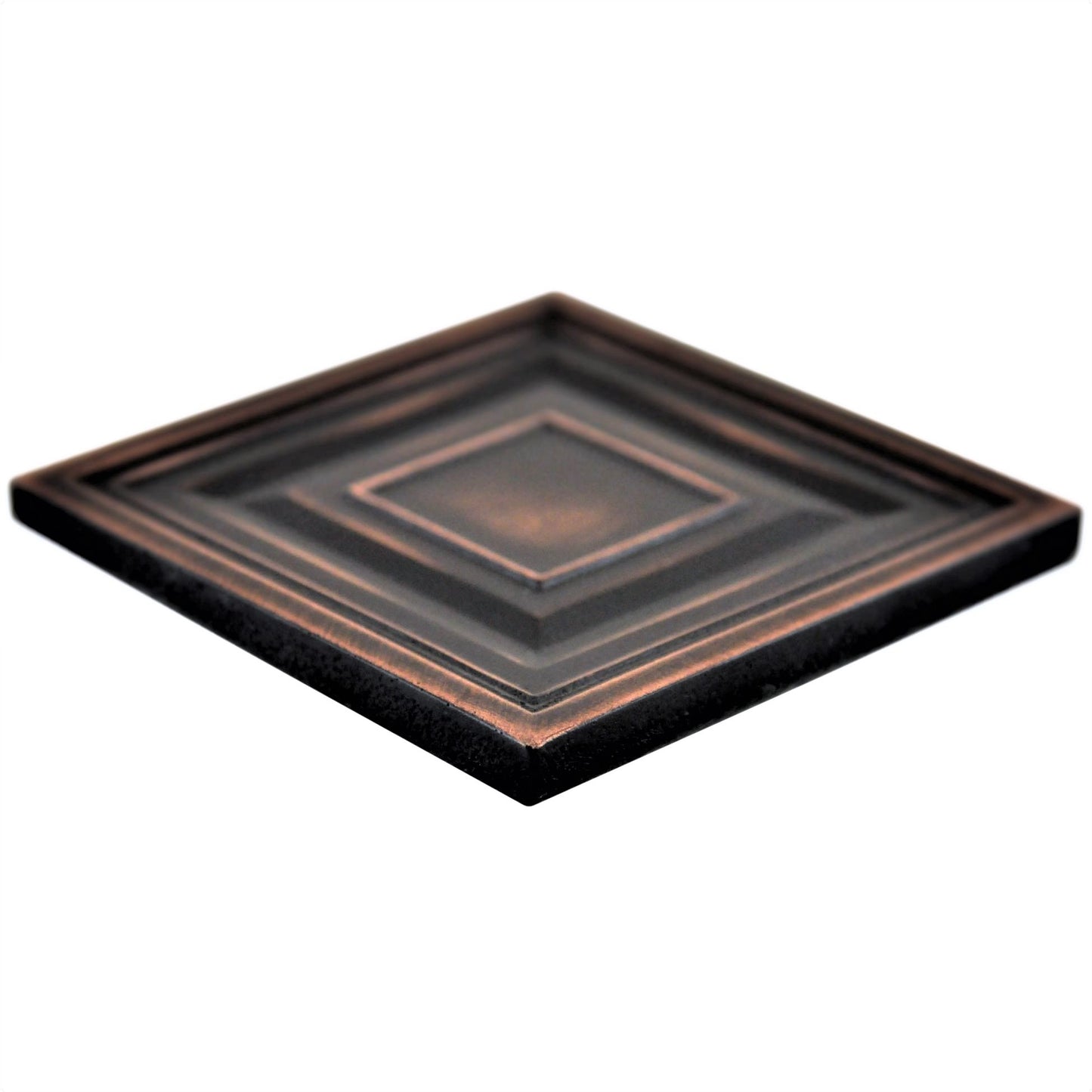 Custom Metal Insert Tile Oil Rubbed Bronze 2x2 ( PACK OF 8 PIECE )