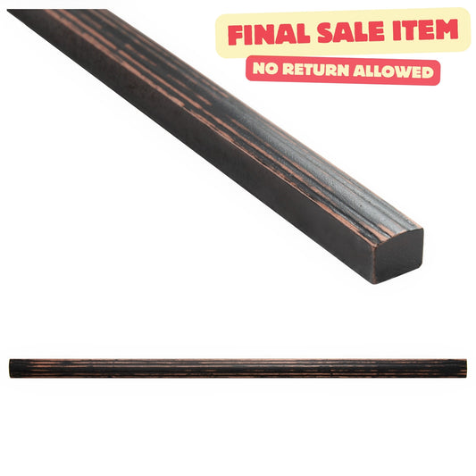 Custom Metal Oil Rubbed Bronze 1/2 in. x 12 in. Matte Metal Flat Decorative Pencil Liner Wall Tile Trim (5 Linear Foot / Pack)