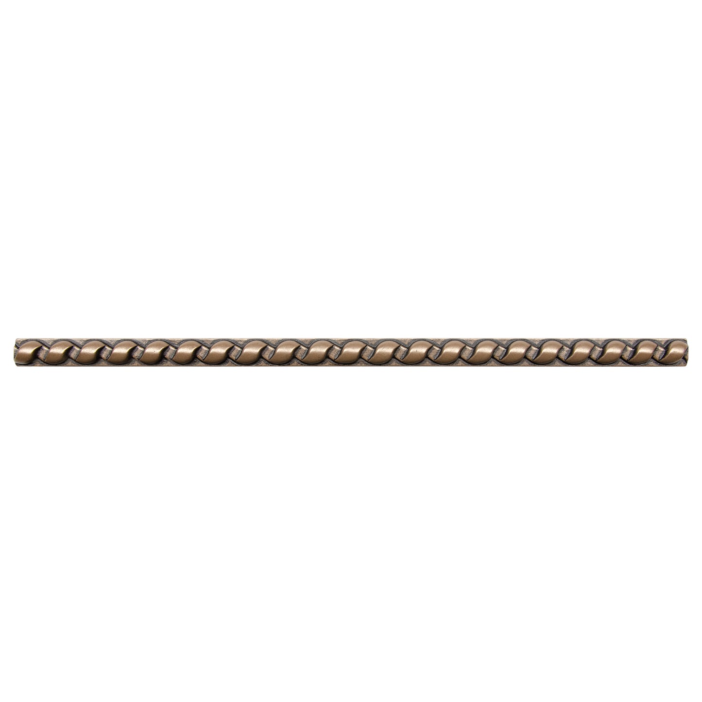 Rope Decorative Liner Bronze Nickel Tile Trim 1/2 x 12 ( PACK OF 5 PIECE )