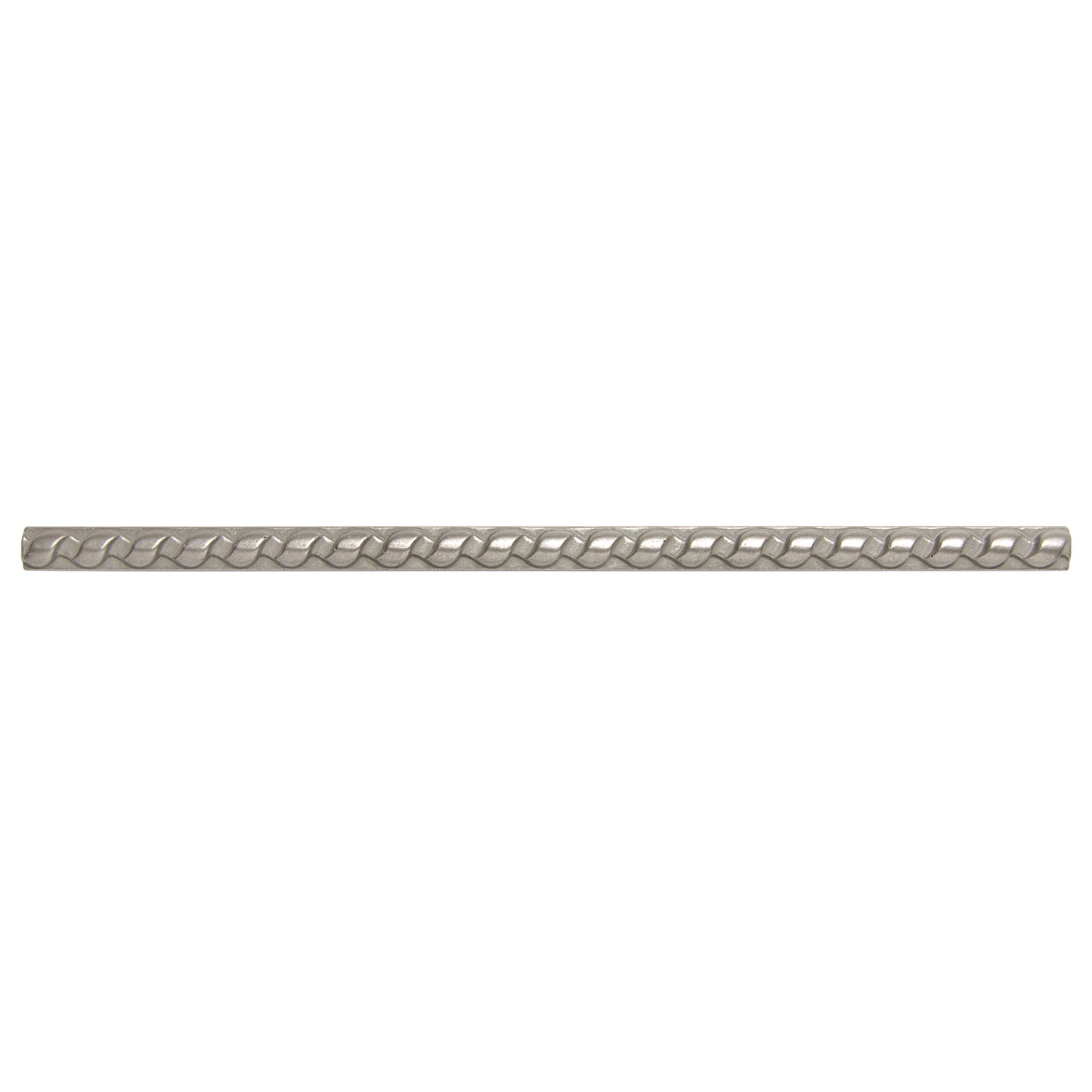Rope Decorative Liner Brushed Nickel Tile Trim 1/2 x 12 ( PACK OF 5 PIECE )