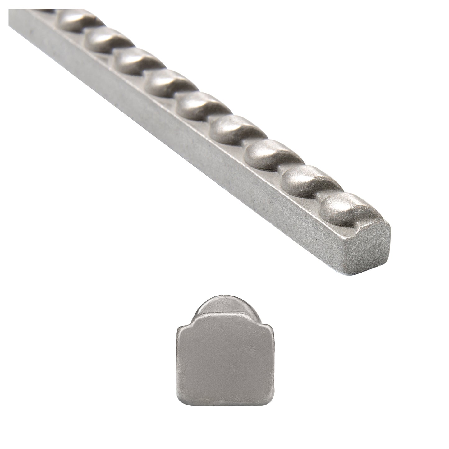 Rope Decorative Liner Brushed Nickel Tile Trim 1/2 x 12 ( PACK OF 5 PIECE )
