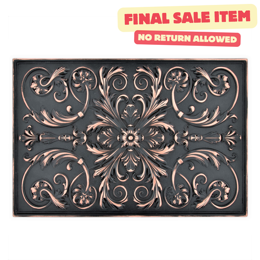 Backsplash Tile for Kitchen and Fireplace Royal  12" x 18" Metal Mural Oil Rubbed Bronze