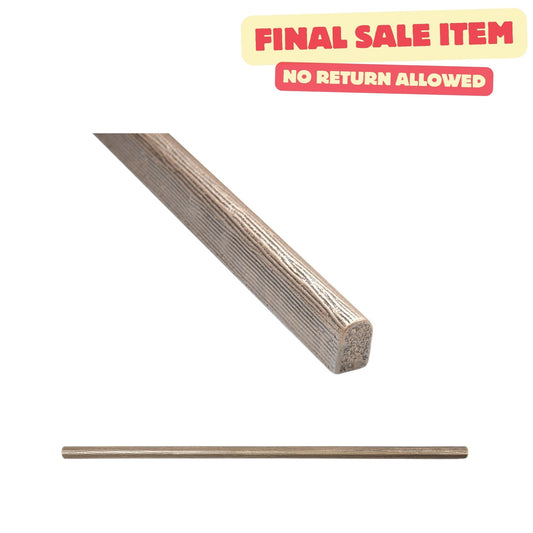 Oak Textured Bronze  3/8 in. x 12 in. Matte Metal Pencil Liner Wall Tile Trim (5 Linear Foot/Case)