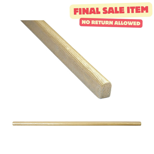 Oak Textured Gold Brass 3/8 in. x 12 in. Matte Metal Pencil Liner Wall Tile Trim (5 Linear Foot/Case)