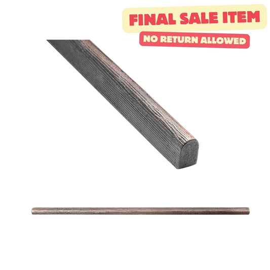 Oak Textured Oil Rubbed Bronze  3/8 in. x 12 in. Matte Metal Pencil Liner Wall Tile Trim (5 Linear Foot/Case)