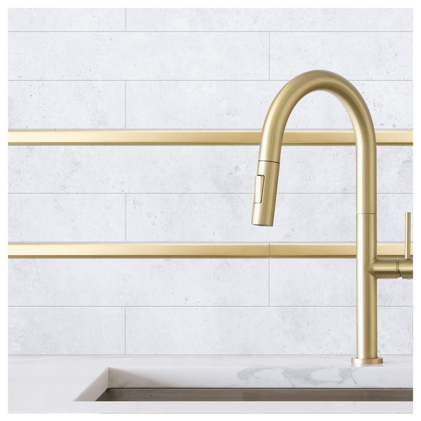 Liso Decorative Liner Brass Gold Tile Trim 5/8 x 12 ( PACK OF 5 PIECE )