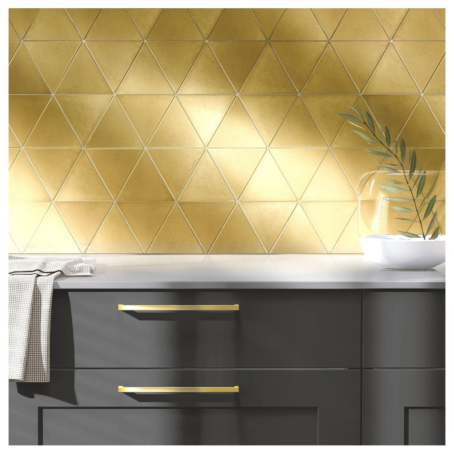 Gold Encore 3  6/16" Triangle - 12" x 12"