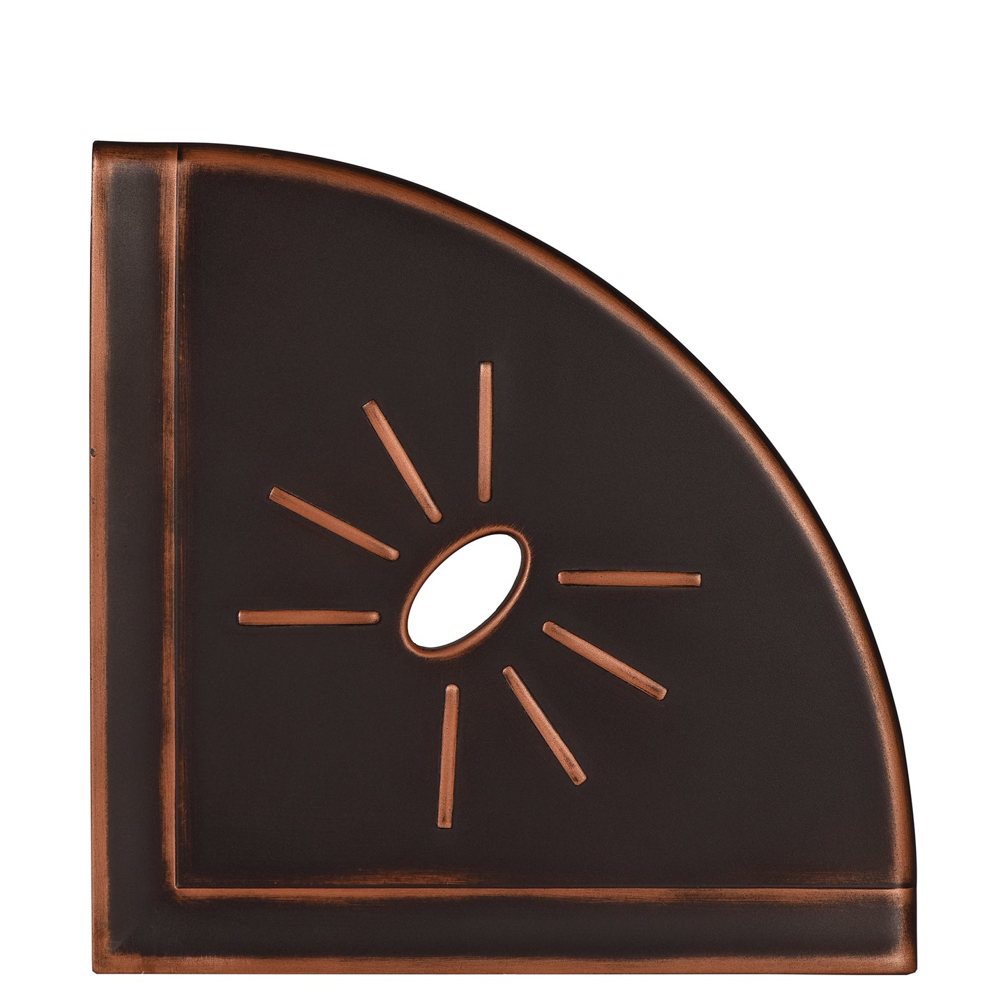 Architecta Decor Bathroom and Shower Corner Shelf Flatback Wall Mounted Metal Tile 8.8 x 8.8 Inch Oil Rubbed Bronze