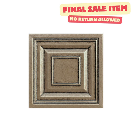 Custom Metal Insert Tile Bronze 2x2 ( PACK OF 8 PIECE )