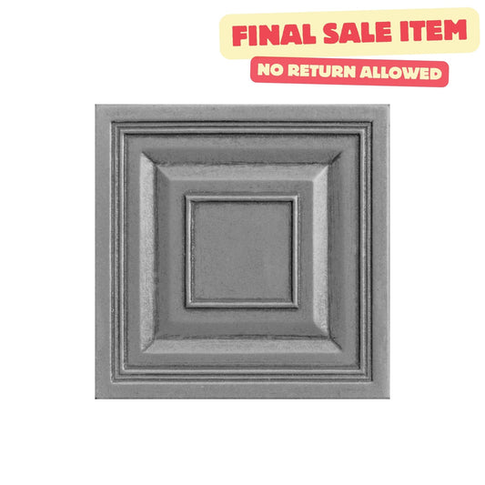 Custom Metal Insert Tile Pewter 2x2 ( PACK OF 8 PIECE )
