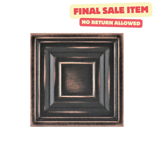 Custom Metal Insert Tile Oil Rubbed Bronze 2x2 ( PACK OF 8 PIECE )