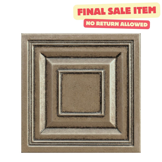 Custom Metal  Insert Tile Bronze  4x4 ( PACK OF 4 PIECE)