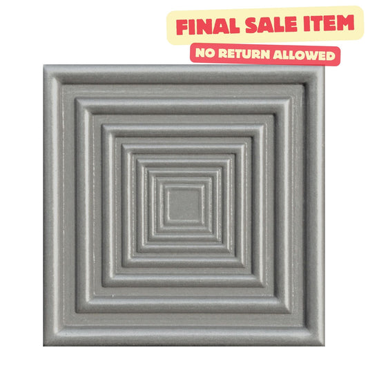 Focus  Metal  Insert Tile Brushed Nickel  4x4 ( PACK OF 4 PIECE)