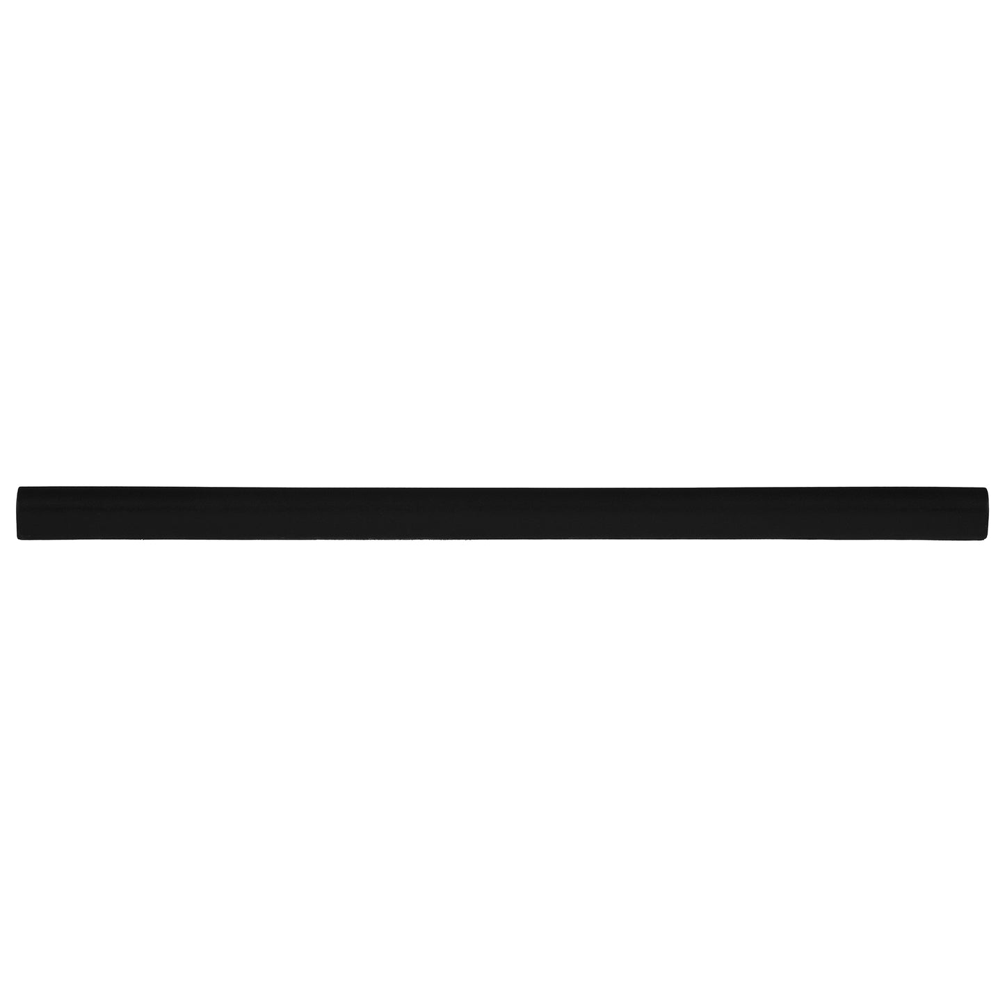 Trendy Bullnose Tile Wall Trim, 3/4 x 12"  Tile Edge Decorative High  Pencil  Liner, Matt Iron Black, Pack of 5