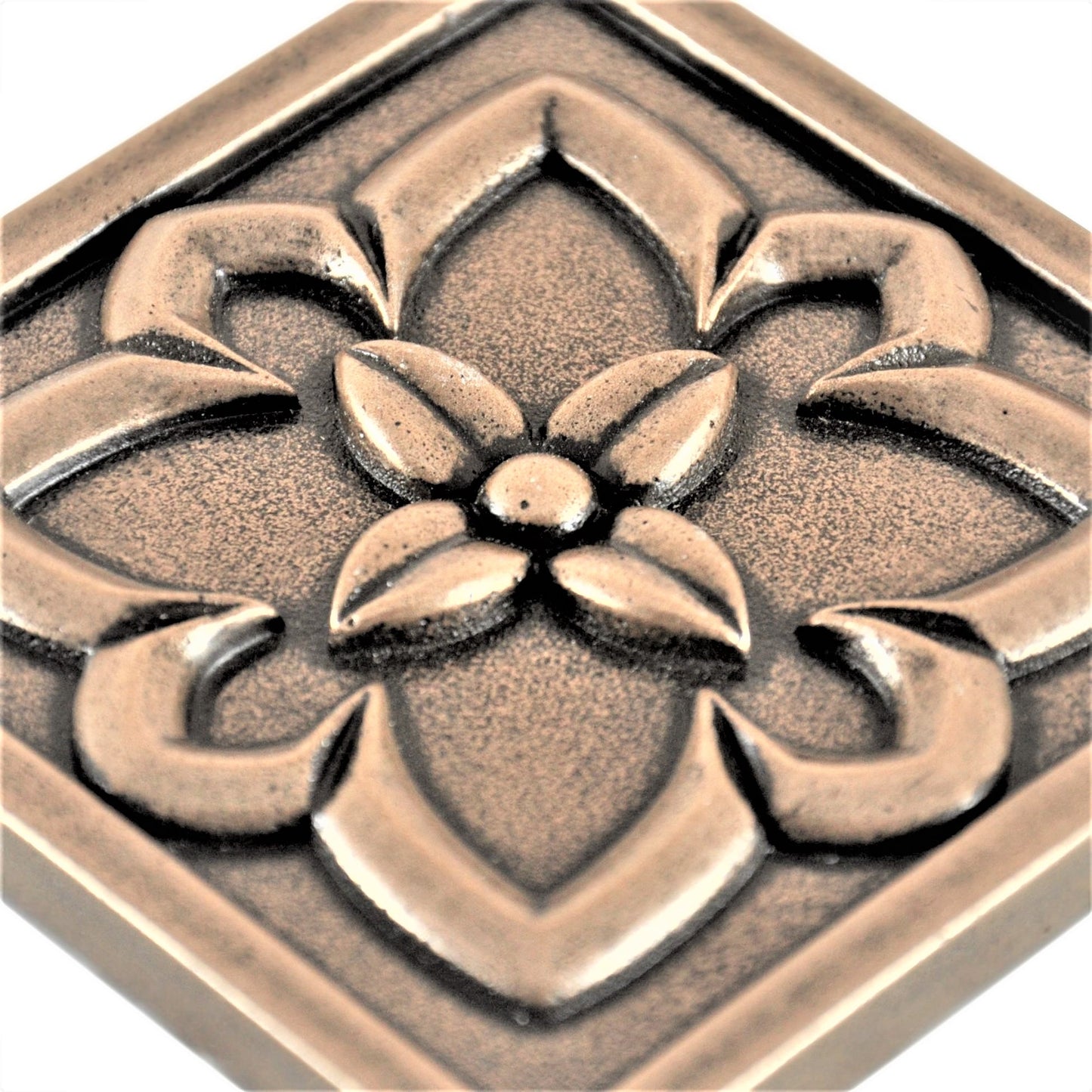 Crown Metal Insert Tile  Bronze  2x2 ( PACK OF 8 PIECE )