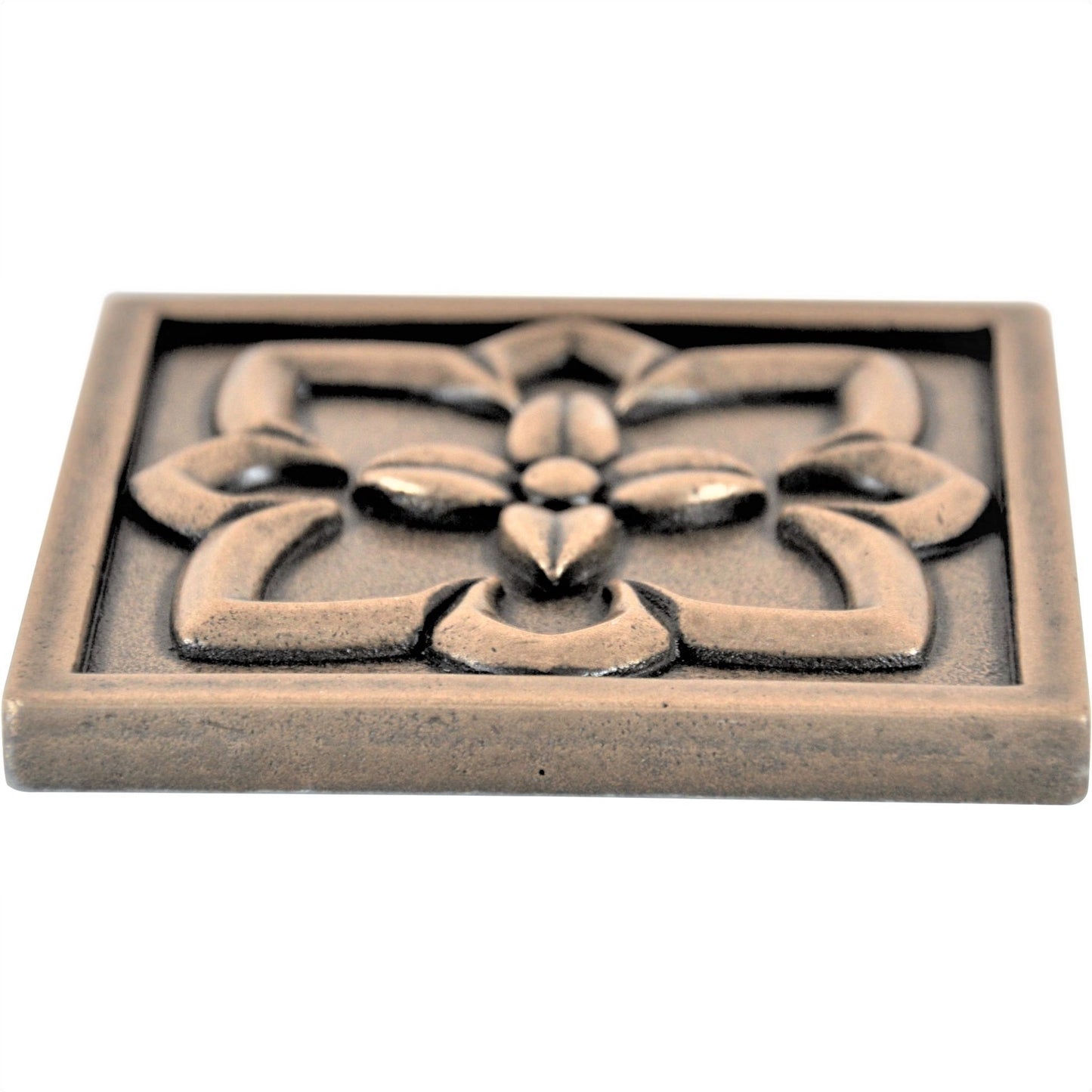 Crown Metal Insert Tile  Bronze  2x2 ( PACK OF 8 PIECE )