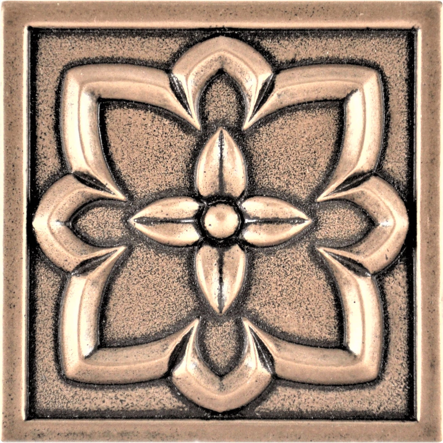 Crown Metal Insert Tile  Bronze  2x2 ( PACK OF 8 PIECE )