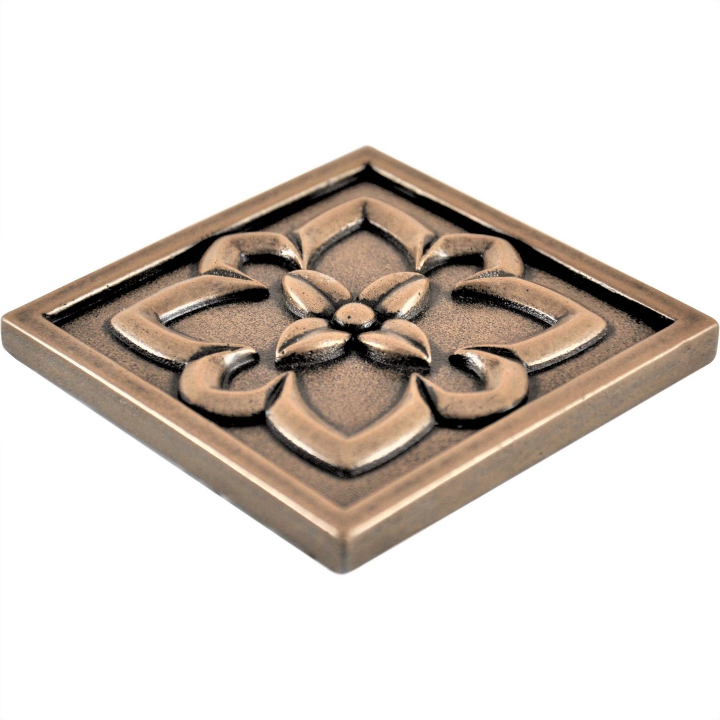 Crown Metal Insert Tile  Bronze  2x2 ( PACK OF 8 PIECE )