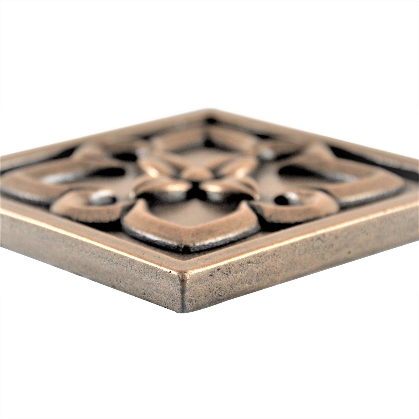 Crown Metal Insert Tile  Bronze  2x2 ( PACK OF 8 PIECE )