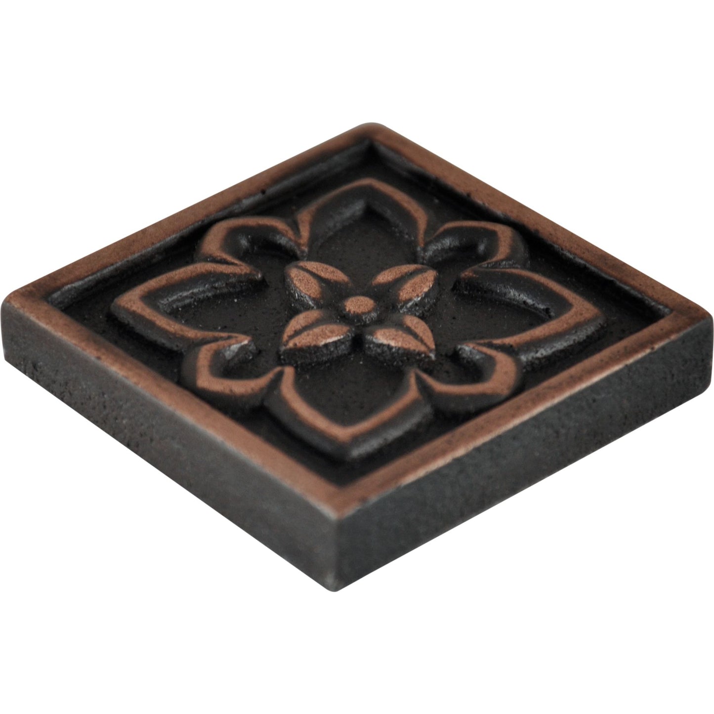 Crown Metal Insert Tile Oil Rubbed Bronze  2x2 ( PACK OF 8 PIECE )
