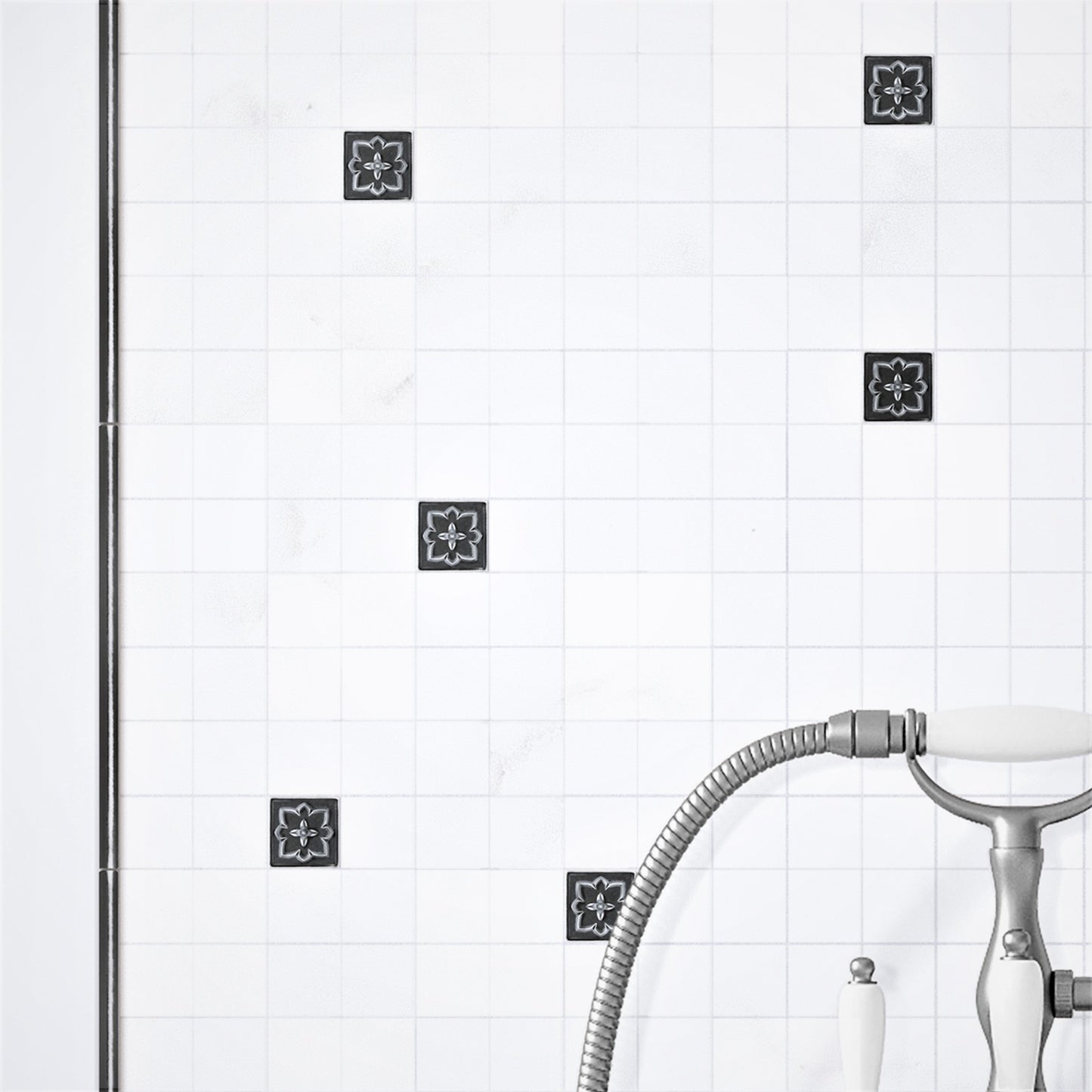 Crown Metal Insert Tile Wrought Iron 2x2 ( PACK OF 8 PIECE )