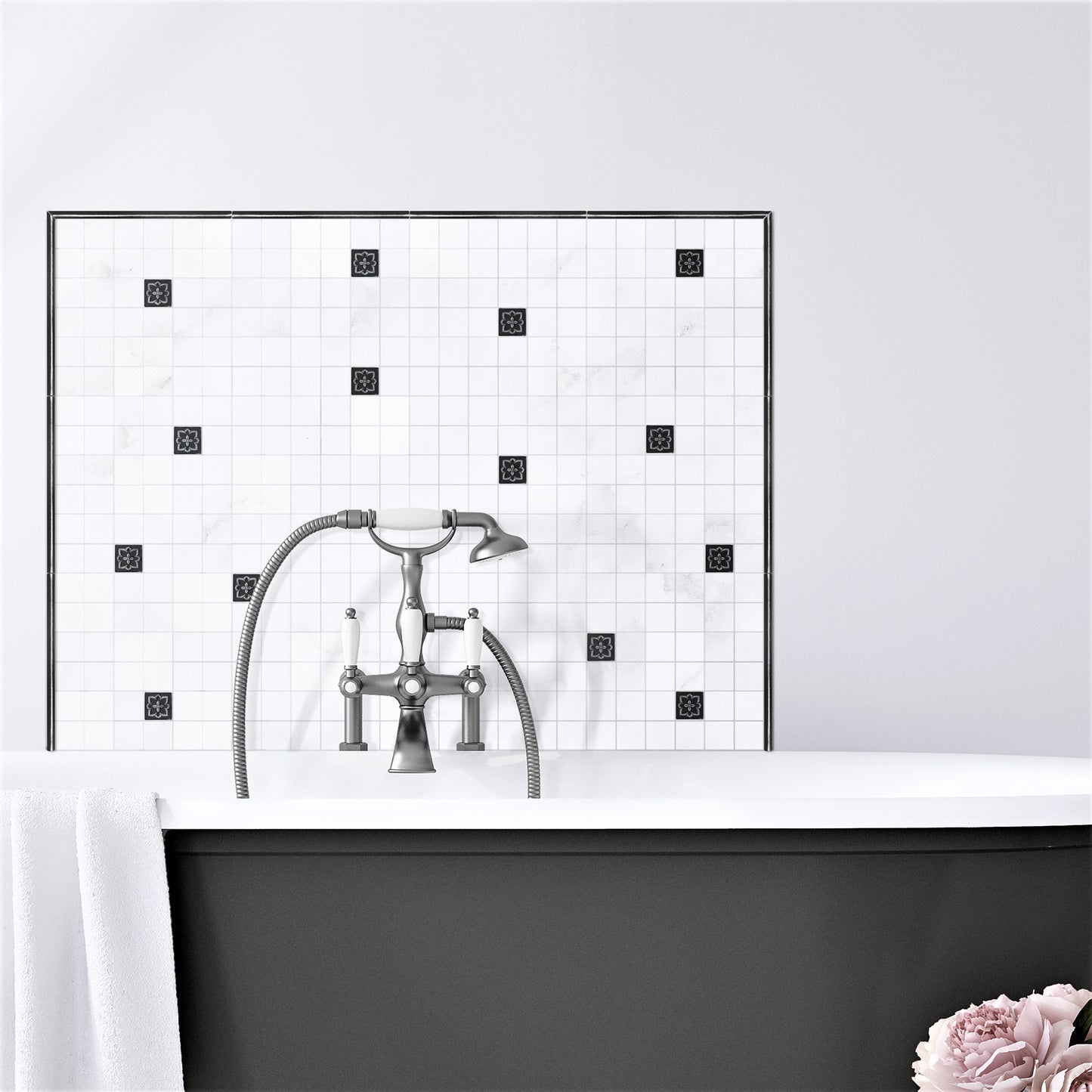 Crown Metal Insert Tile Wrought Iron 2x2 ( PACK OF 8 PIECE )