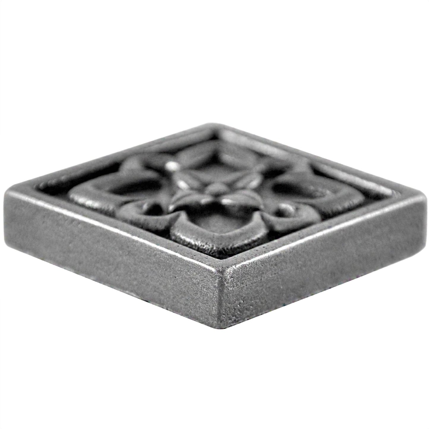 Crown Metal  Insert Tile Pewter Nickel 4x4  ( PACK OF 4 PIECE )