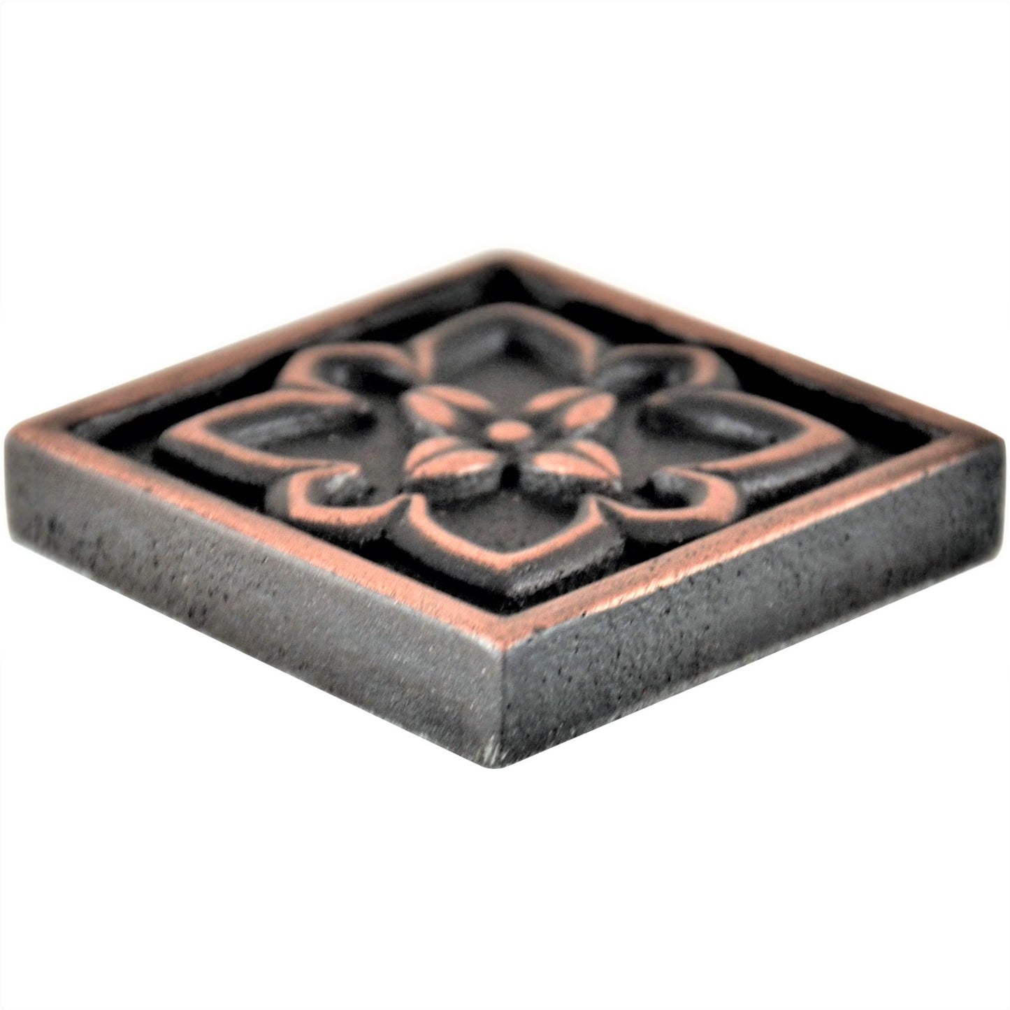 Crown Metal   Metal Insert Tile Oil Rubbed Bronze  4x4  ( PACK OF 4 PIECE )