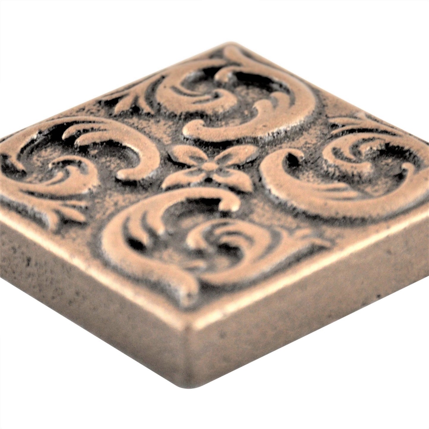 Moroccon Metal  Insert Tile Bronze 2x2 ( PACK OF 8 PIECE)