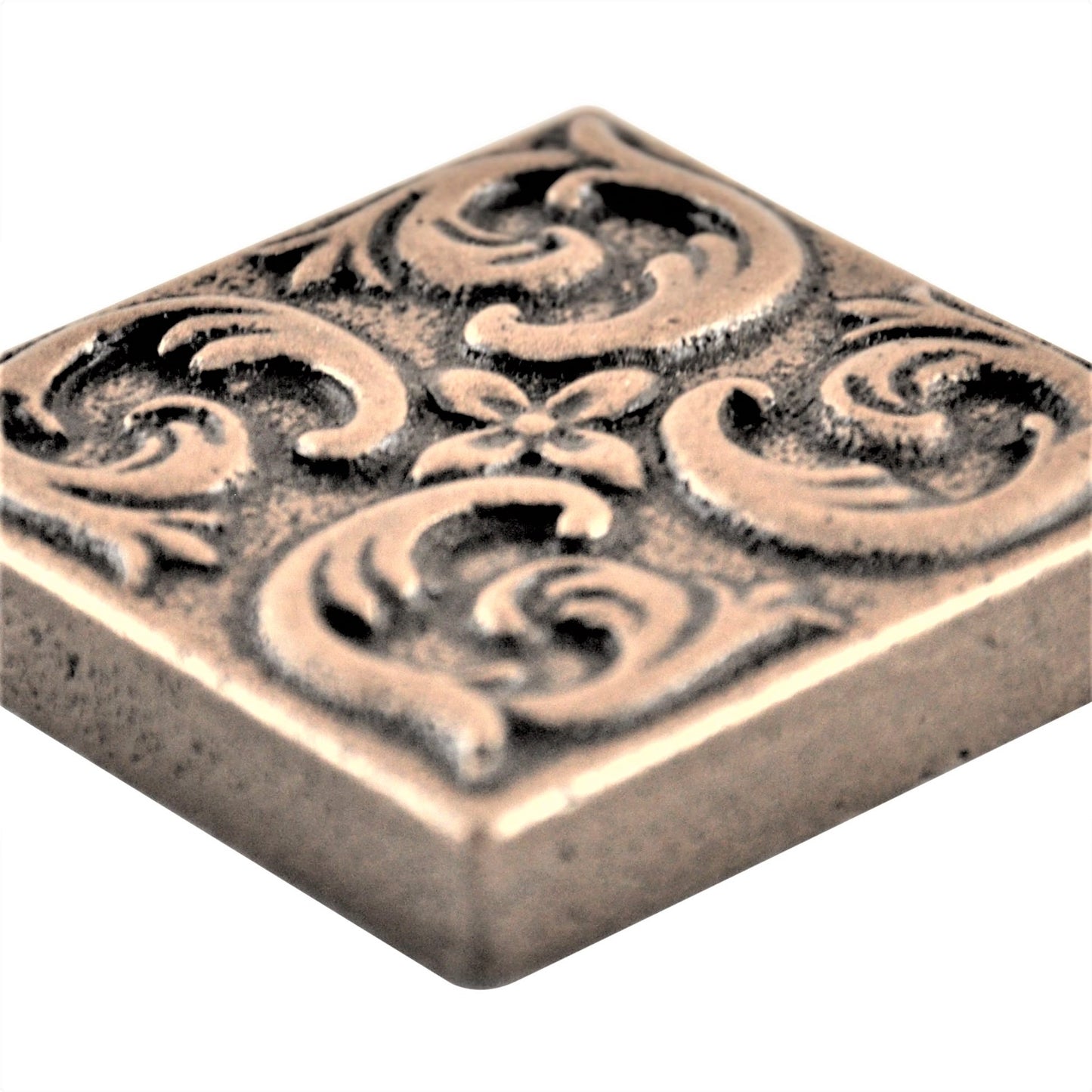 Moroccon Metal  Insert Tile Bronze 4x4 ( PACK OF 4 PIECE)