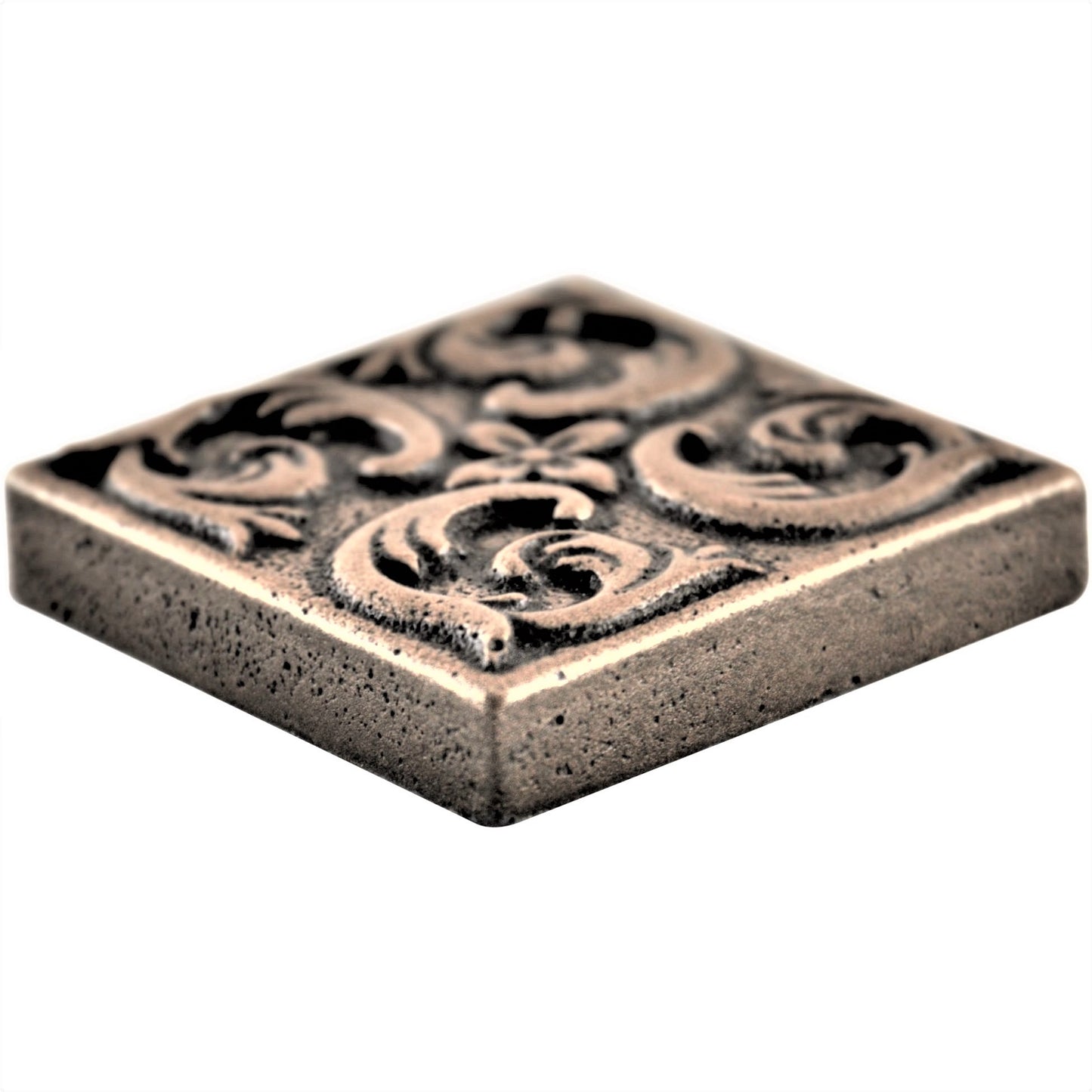 Moroccon Metal  Insert Tile Bronze 4x4 ( PACK OF 4 PIECE)