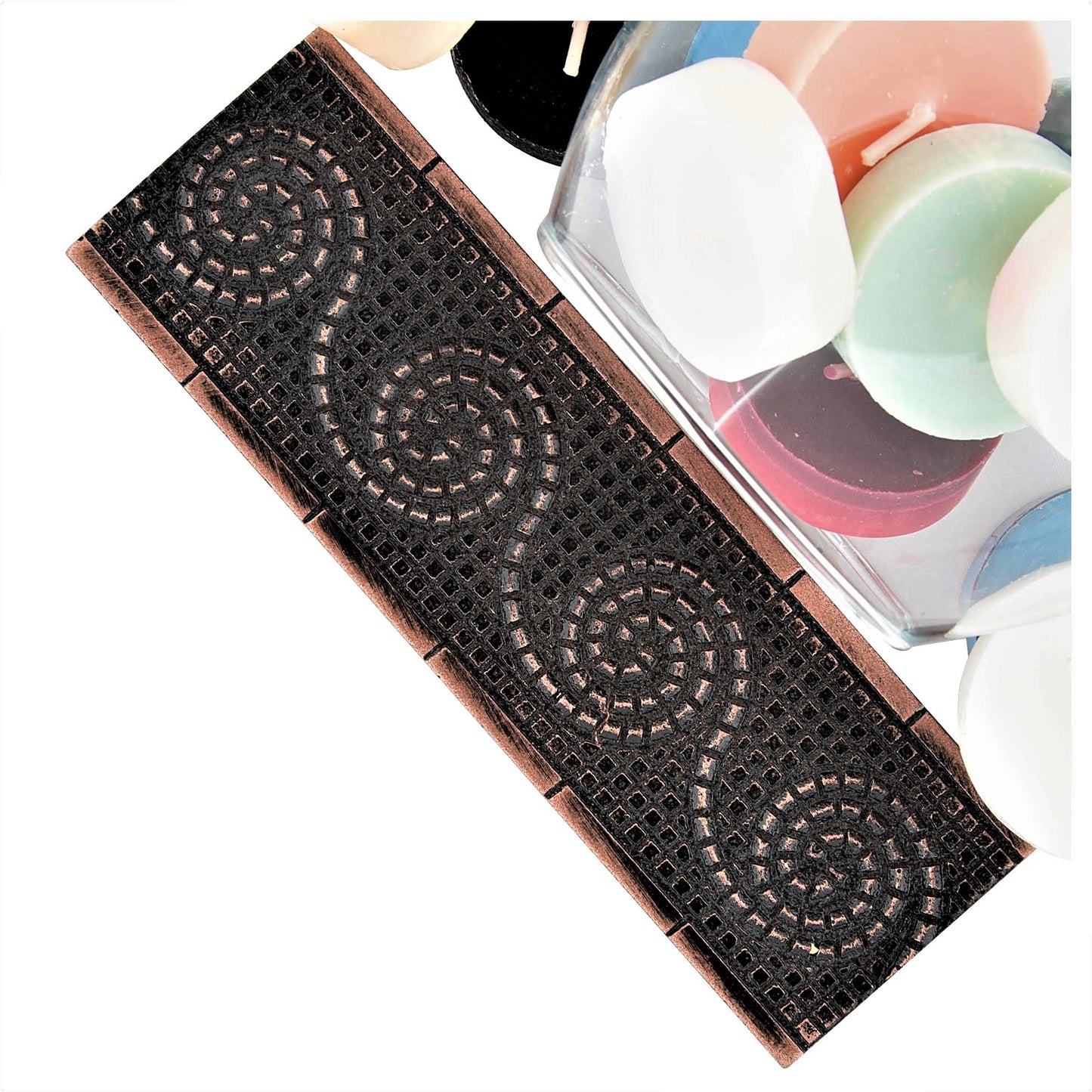 Wave Border Tile Trim Oil Rubbed Bronze 2x6 ( PACK OF 5 PIECE )
