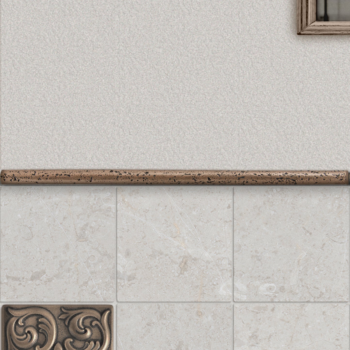 Prima Antique Bronze Pencil Tile Trim 1/2 x 12 ( PACK OF 5 PIECE )