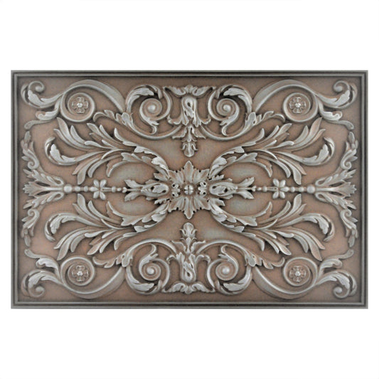 Backsplash Tile for Kitchen and Fireplace Viola 12" x 18" Metal Mural Iron Rust