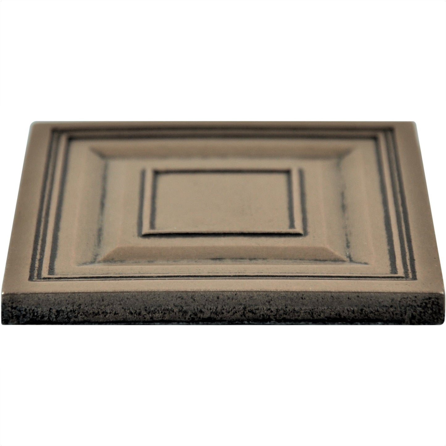 Custom Metal  Insert Tile Bronze  4x4 ( PACK OF 4 PIECE)