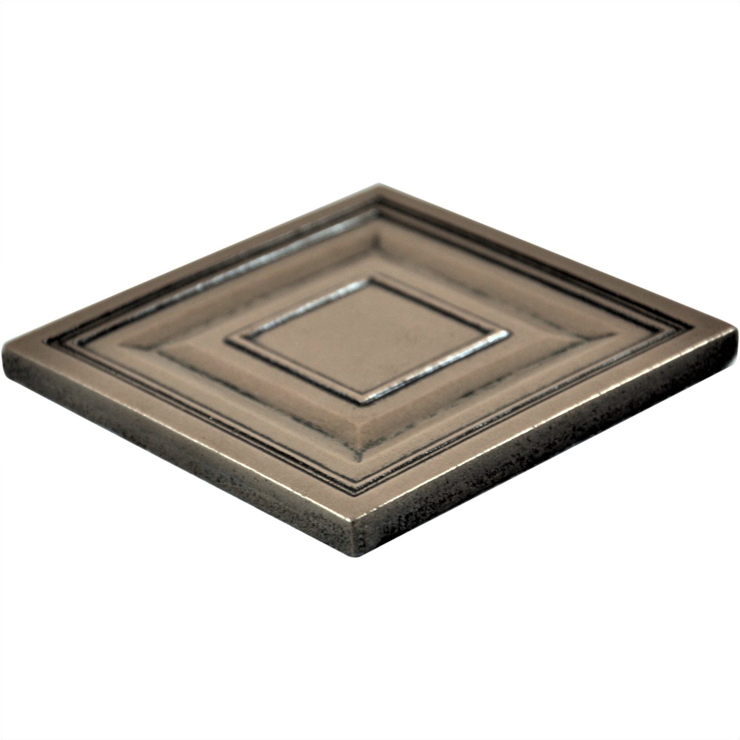 Custom Metal  Insert Tile Bronze  4x4 ( PACK OF 4 PIECE)
